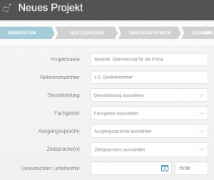 SimulTracker Neues Projekt DE